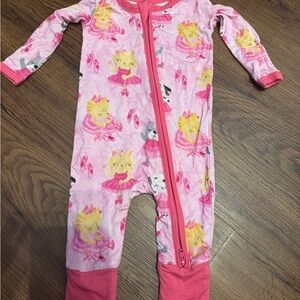 Charming Pink Ballerina Footie for Kids